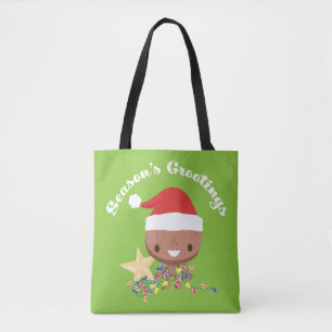 Tote Bag Saison's Grootings Fêtes Lumières Groot
