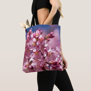 Tote Bag Sakura Cherry Blossoms embrassés par Sunlight