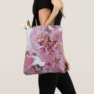 Tote Bag Sakura Cherry Blossoms rose pâle