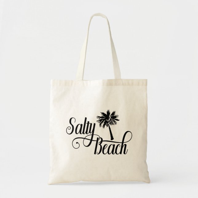 Tote Bag Salty Beach Vacances été amusantes (Devant)