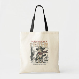 Tote Bag Salut associé cow-boy chat