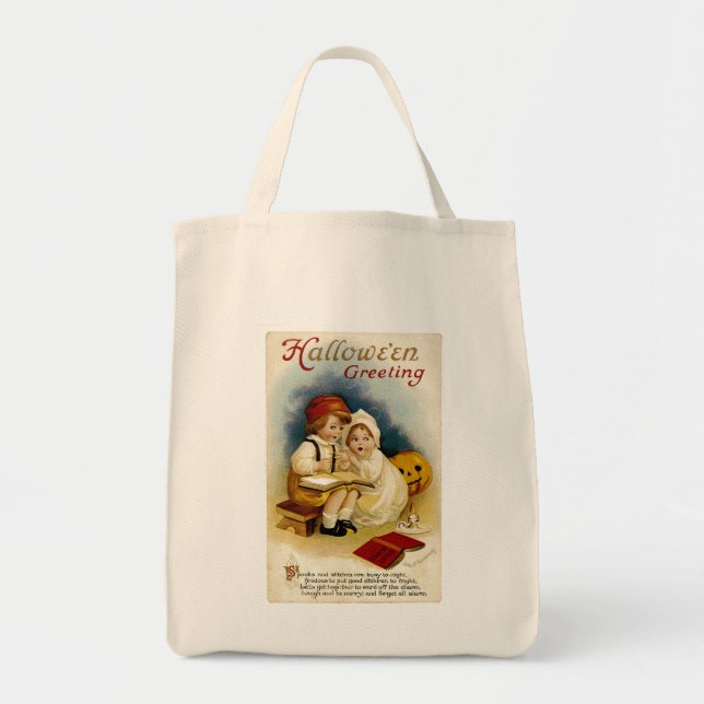 Tote Bag Salutation Halloween vintage (Devant)