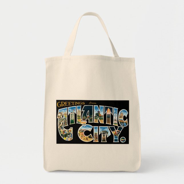 Tote Bag Salutations de Atlantic City (Devant)