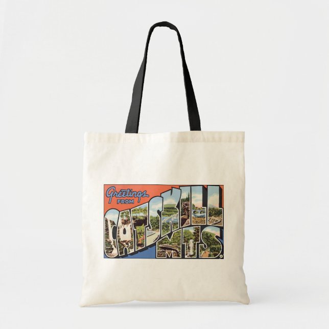 Tote Bag Salutations de Catskill Mts., cru (Devant)