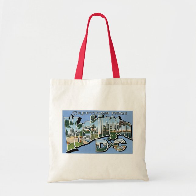 Tote Bag Salutations de DC de Washington ! Carte postale (Devant)