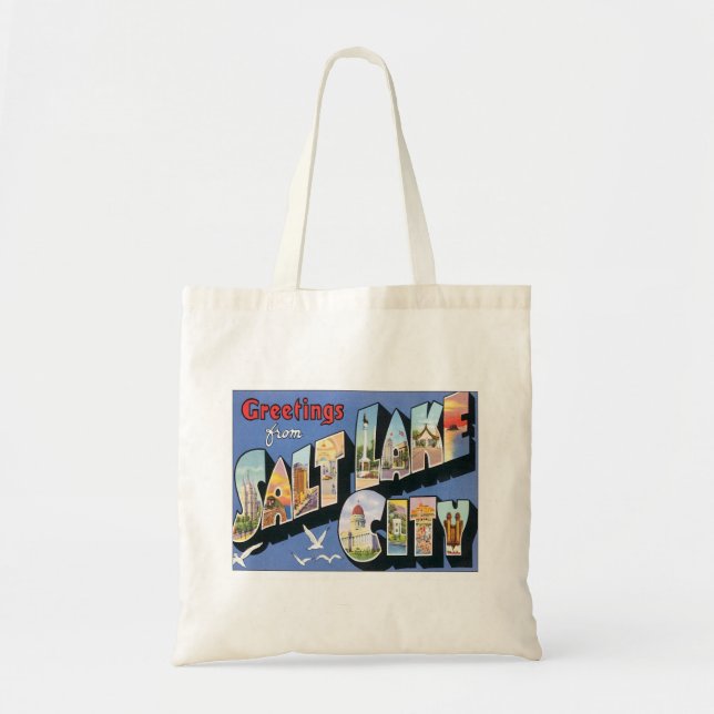 Tote Bag Salutations de Salt Lake City Utah (Devant)