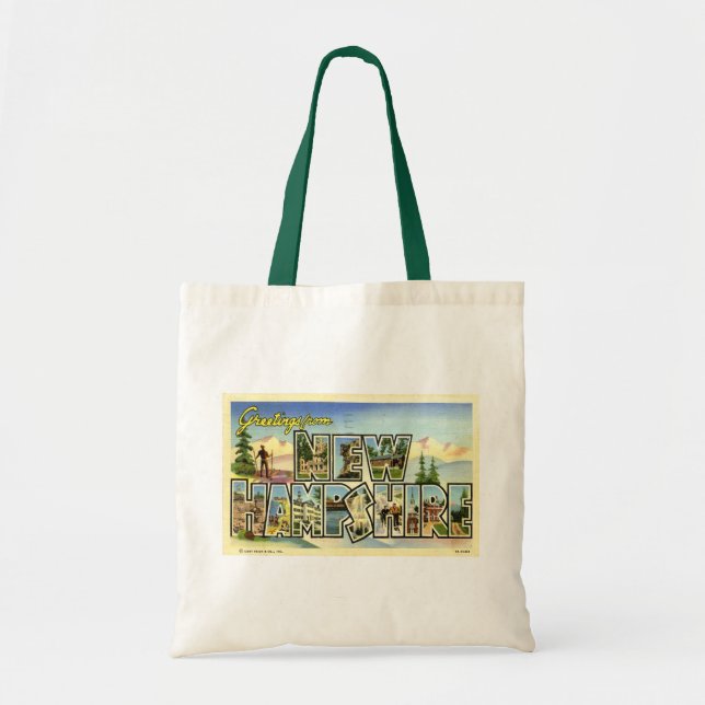 Tote Bag Salutations Du New Hampshire (Devant)
