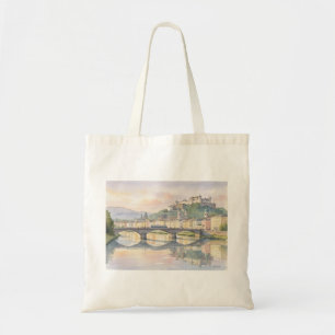 Tote Bag Salzbourg Autriche  Pont du Château Rivière Esquis