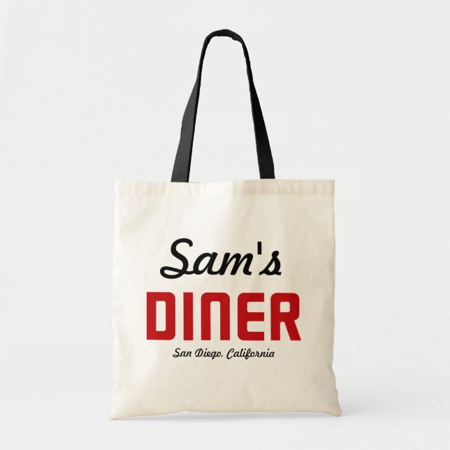 Tote Bag Sam's Diner (Devant)