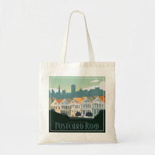 Tote Bag San Francisco, CA - Ligne carte postale