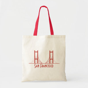 Tote Bag San Francisco California Golden Gate Bridge