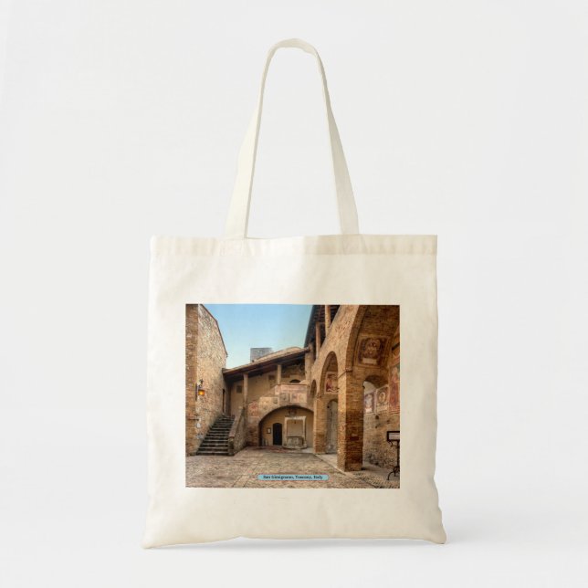 Tote Bag San Gimignano, Toscane, Italie (Devant)