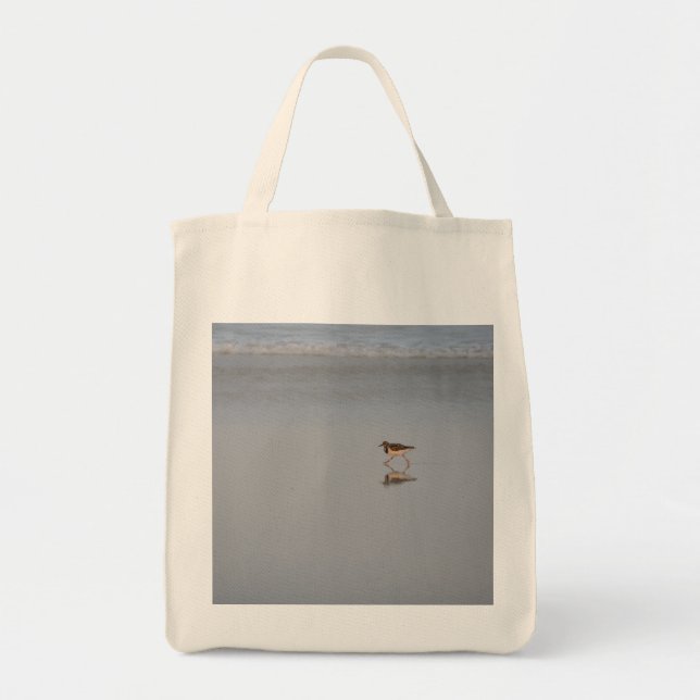 Tote Bag Sandpiper Running Beach Nature Photographie de la  (Devant)