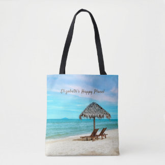 Tote Bag Sandy Ocean Beach Personnalisé