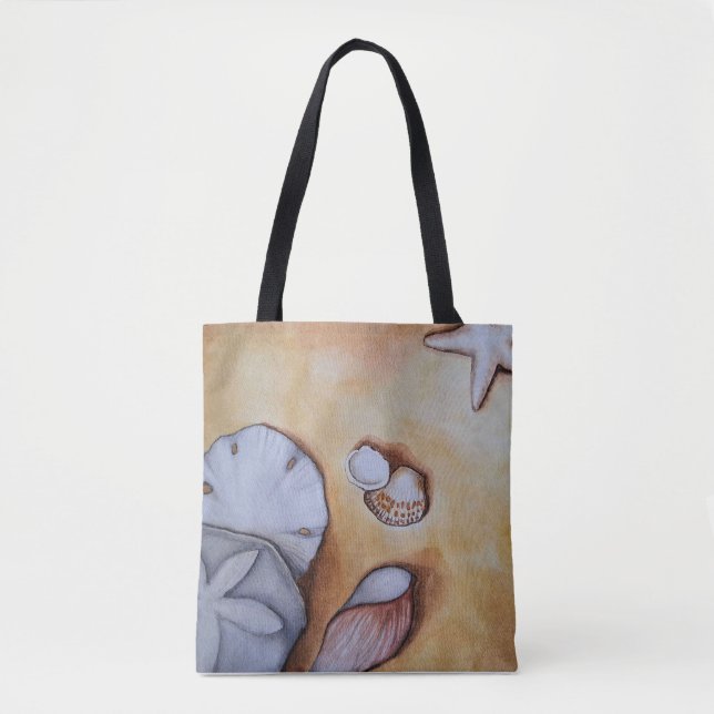 Tote Bag Sandy Seashells  (Devant)