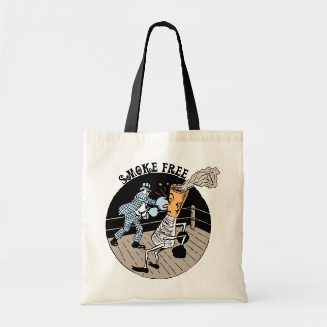 Tote Bag Sans fumée. Coups de pied du bout ! (Devant)