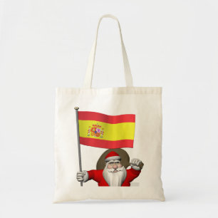 Tote Bag Santa Claus Avec L'Ensigne D'Espagne