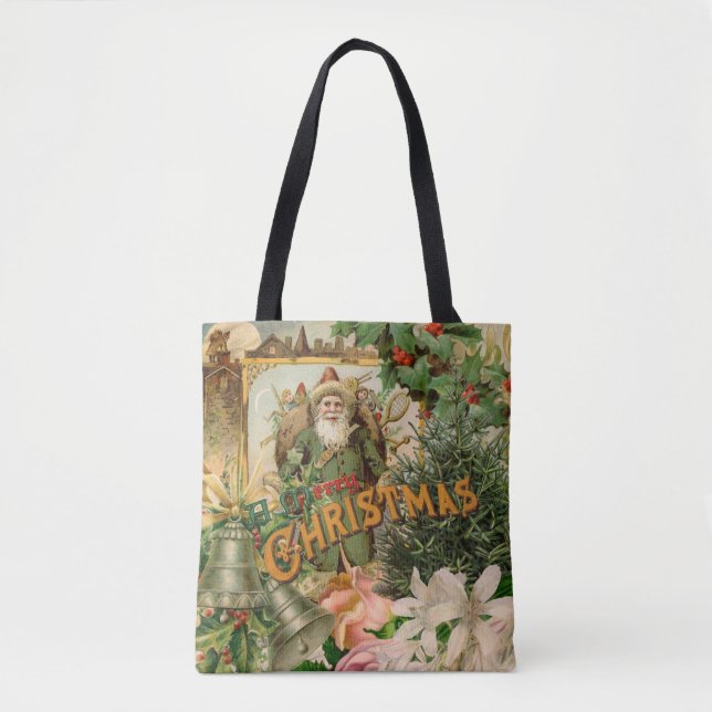 Tote Bag Santa Claus Noël Antiquité Belle Art (Devant)