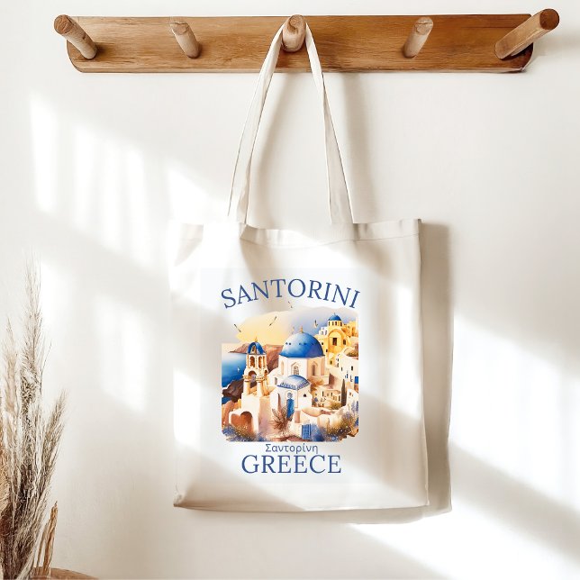 Tote Bag Santorini Greece Beautiful Paradise (Créateur téléchargé)