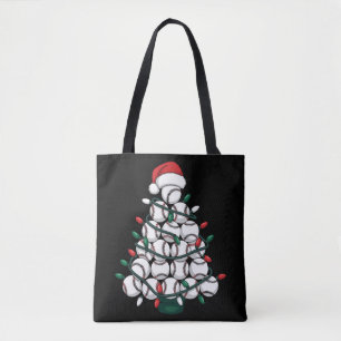 Tote Bag Sapin de Noël Baseball Santa Sports