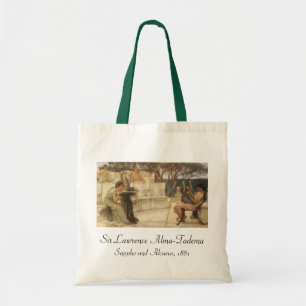 Tote Bag Sappho et Alcaeus par Sir Lawrence Alma Tadema