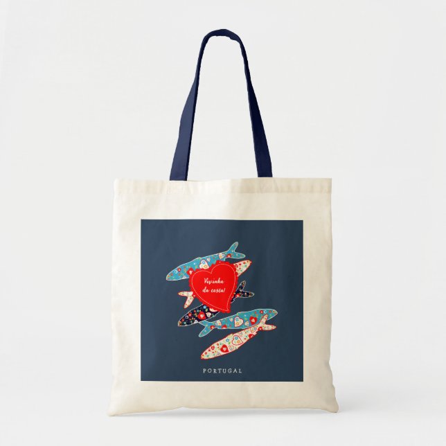 Tote Bag Sardines portugaises (Devant)