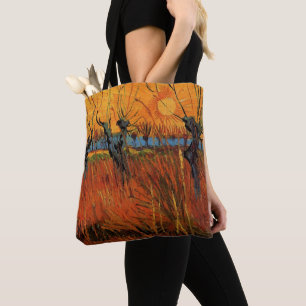 Tote Bag Saules au coucher du soleil par Vincent van Gogh