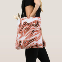 Saumon à rouge long ondulé traces sur fond blanc