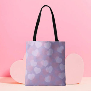 Tote Bag Saupoudrer   Lavender Heart Motif Fourre-tout