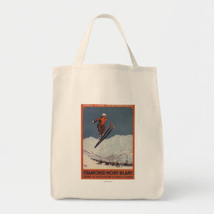 Tote Bag Saut à ski - Affiche de Promo olympique PLM