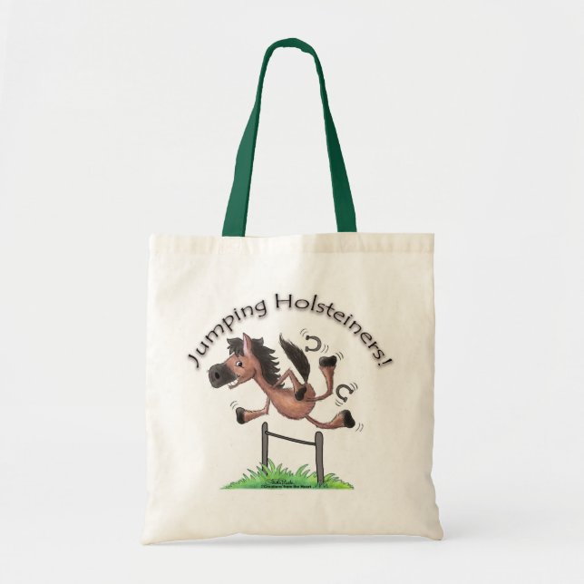 Tote Bag Sauter les Holsteiners ! (Devant)