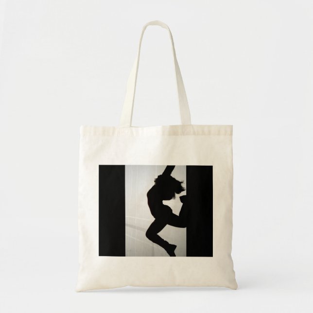 Tote Bag sautez le silohouette (Devant)