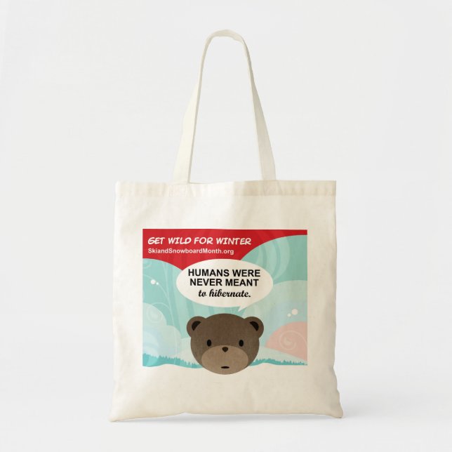 Tote Bag Sauvage pour l'hiver (Devant)