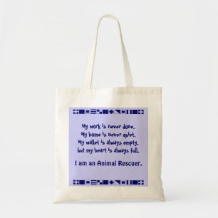 Tote Bag Sauveteur animal fourre-tout