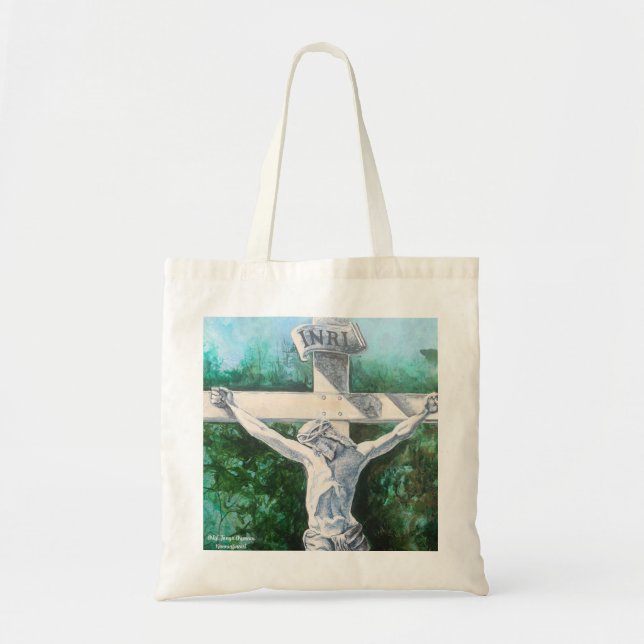Tote Bag Sauveur John 3:16 Oeuvre d'art originale (Devant)