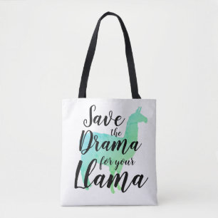 Tote Bag Sauvez le drame pour votre lama