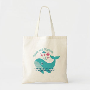Tote Bag Sauvez les océans pour la baleine