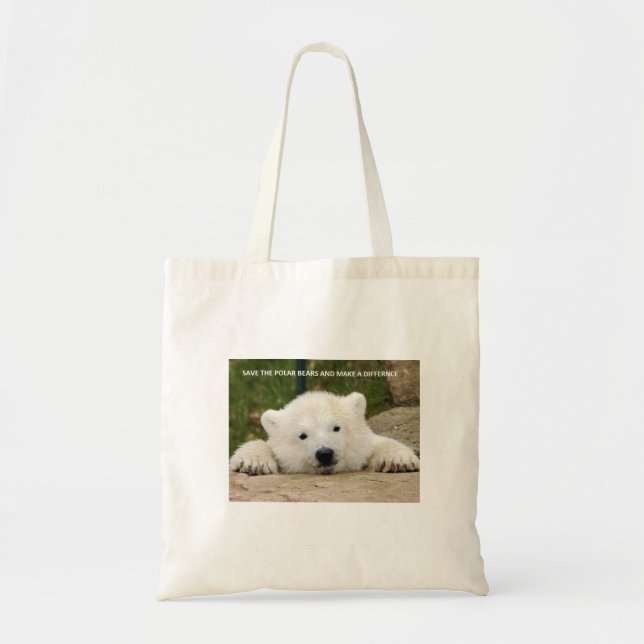 Tote Bag Sauvez les ours blancs (Devant)