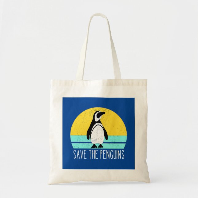 Tote Bag Sauvez Les Pingouins (Devant)