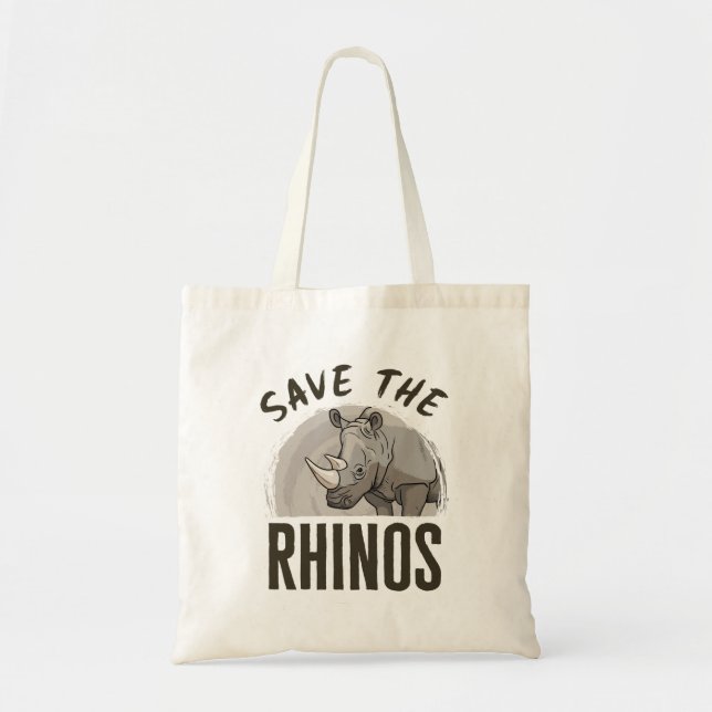 Tote Bag Sauvez les rhinocéros rhinocéros Rhinos Edo (Devant)