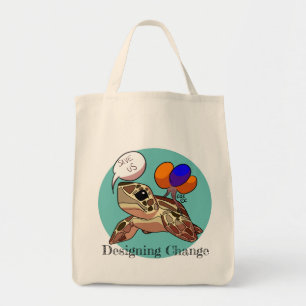 Tote Bag "Sauvez-nous" tortue de mer