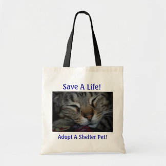 Tote Bag Sauvez une vie ! Adoptez un animal familier d'abri
