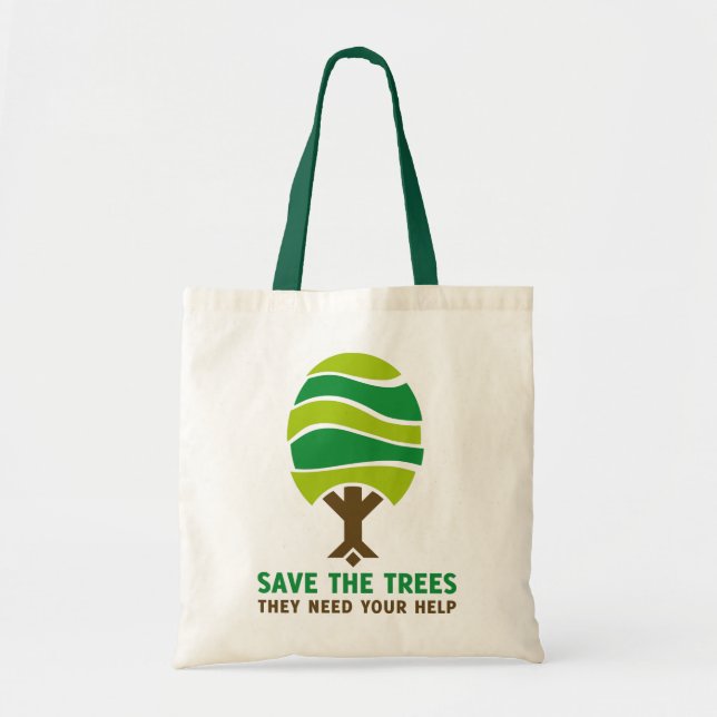 Tote Bag Savethetrees (Devant)