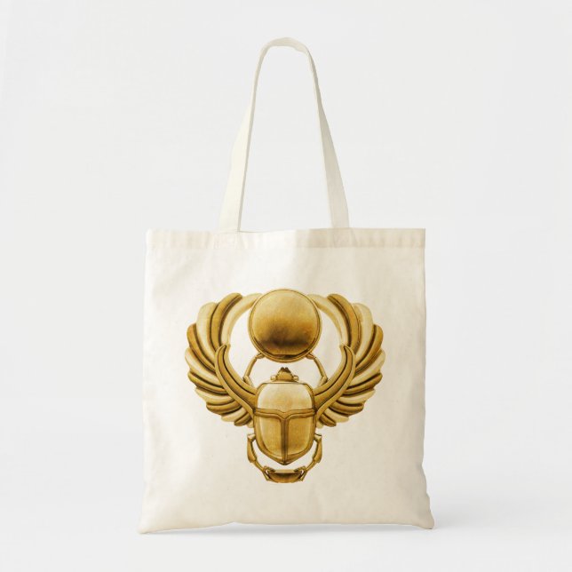 Tote Bag Scarabée d'Egyptien d'or (Devant)