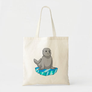 Tote Bag Sceau avec flocons de glace