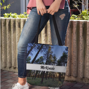 Tote Bag Scène de la nature Coucher de soleil Forêt de Kaib