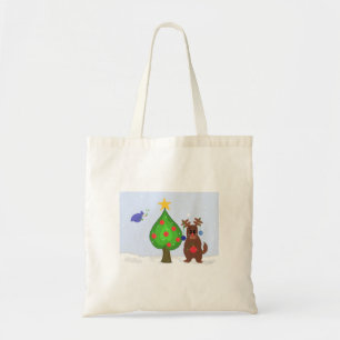 Tote Bag Scène de Noël fantasque