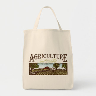 Tote Bag Scène fourre-tout de ferme d'agriculture durable