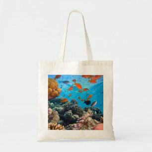 Tote Bag Scène sous-marine de poissons tropicaux