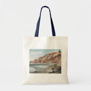 Tote Bag Scène vintage du vignoble de Martha